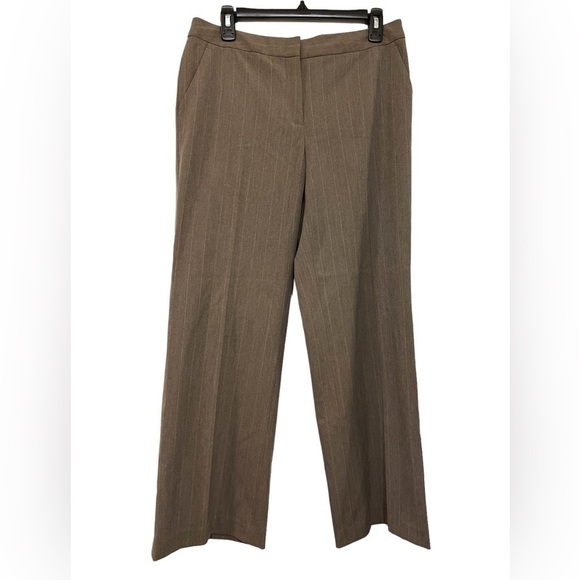 Michael Kors Tan pinstriped pants size 8 - Picture 1 of 7
